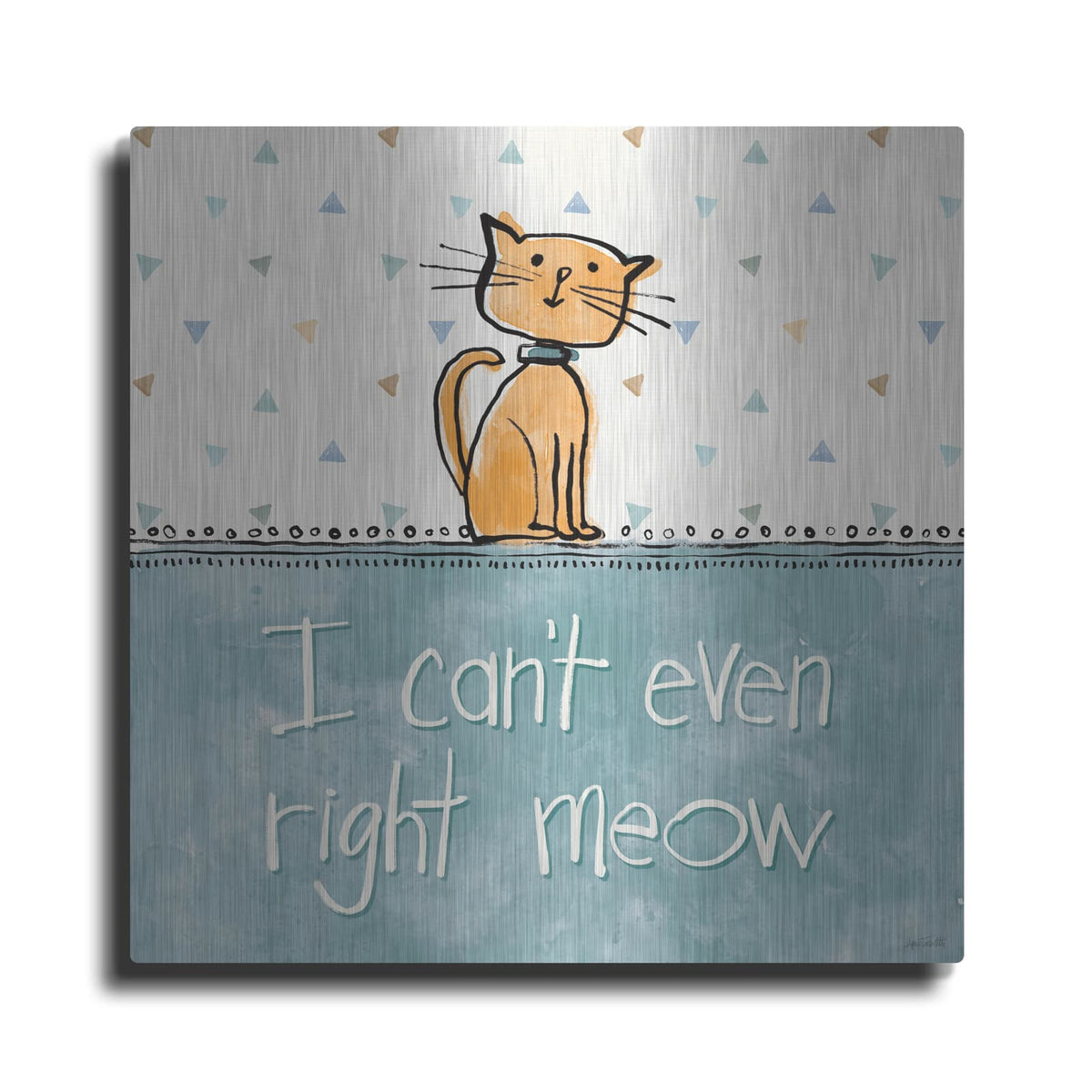 'Pet Seniments 4' by Anne Tavoletti – Metal Wall Art