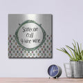 'Wine Sentiments 6' by Anne Tavoletti – Metal Wall Art, 12x12 room view