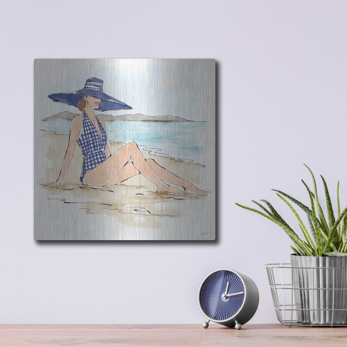 'Bathing Beauties 1' by Anne Tavoletti – Metal Wall Art, 12x12 room view