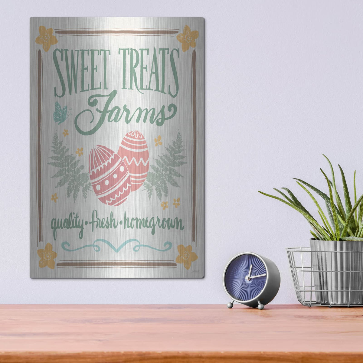 'Spring Delight 3' by Anne Tavoletti – Metal Wall Art, 12x16 room view
