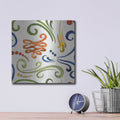 'Fall Sweet Fall Pattern 8' by Anne Tavoletti – Metal Wall Art, 12x12 room view