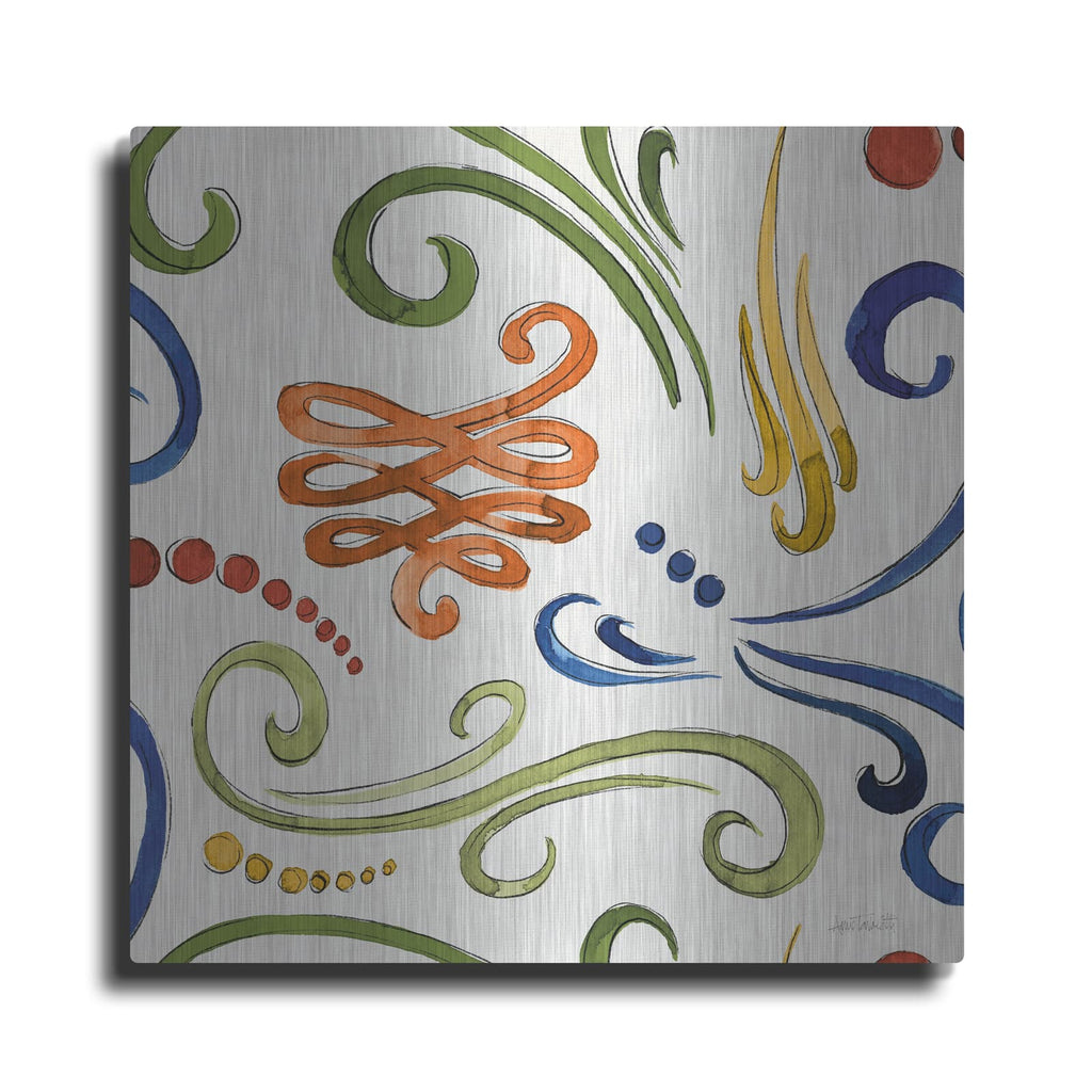 'Fall Sweet Fall Pattern 8' by Anne Tavoletti – Metal Wall Art