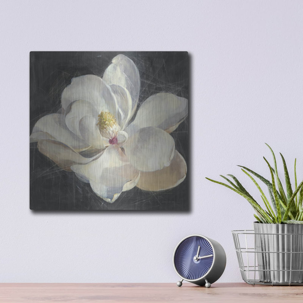 'Vivid Floral 4 C' by Danhui Nai – Metal Wall Art, 12x12 room view