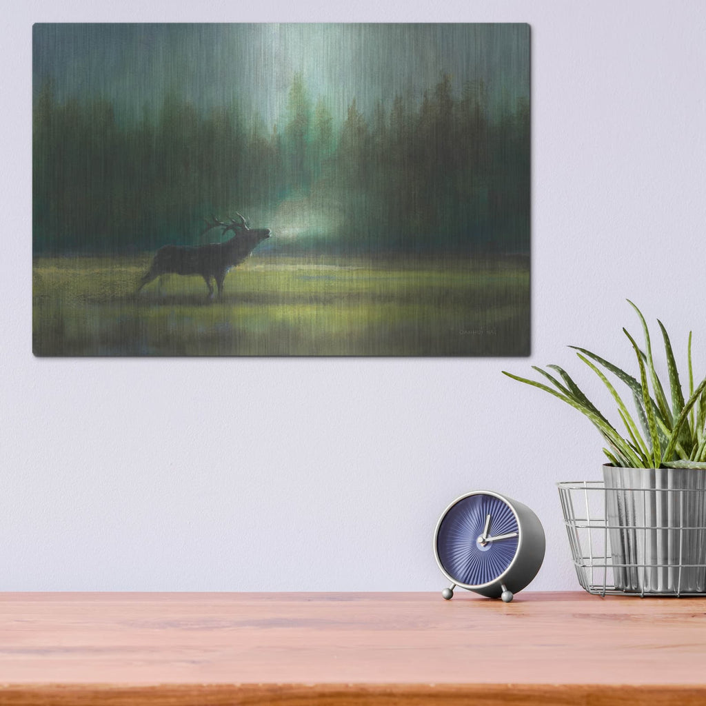 'Voice Of The Wild' by Danhui Nai – Metal Wall Art, 16x12 room view