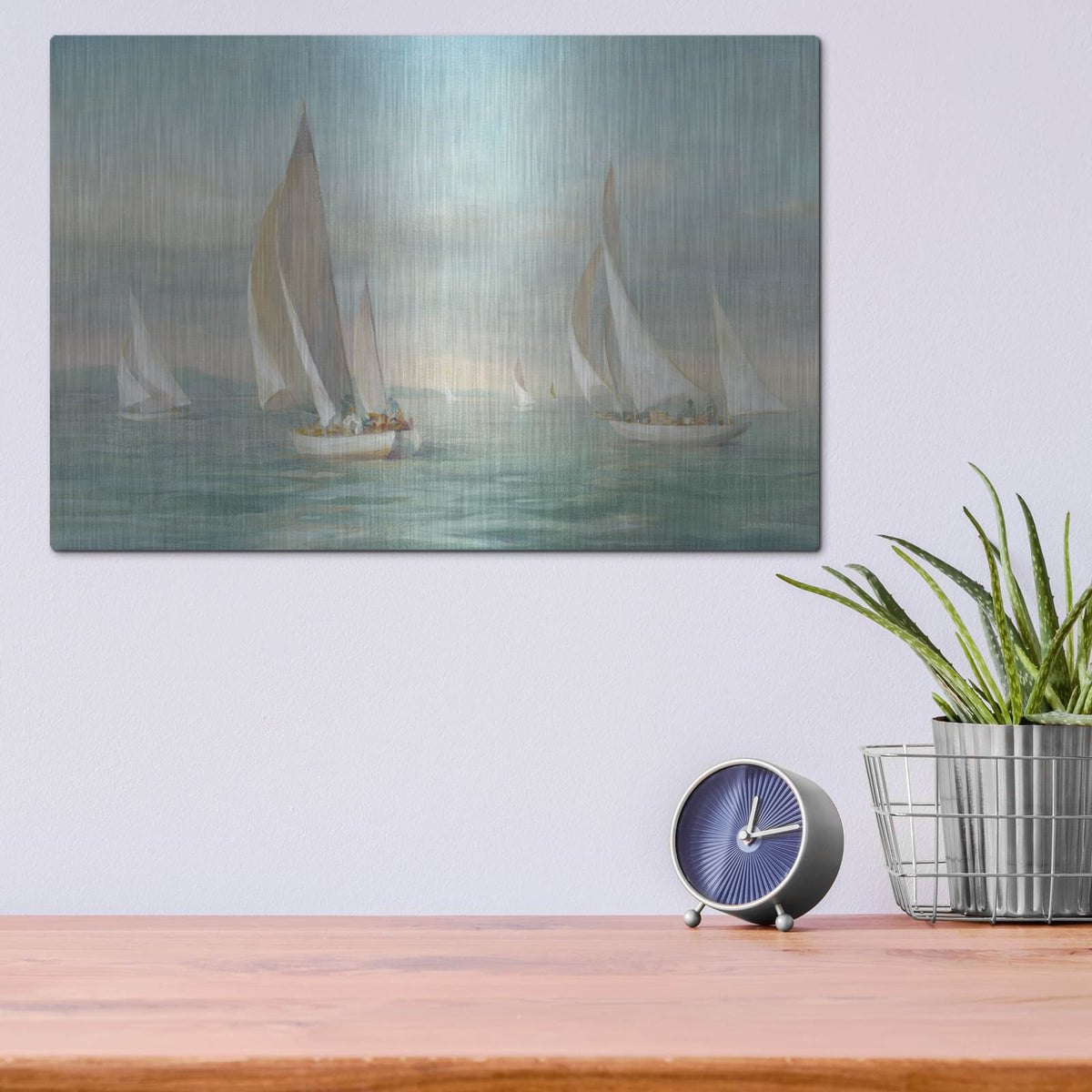'Weekend Sail V2' by Danhui Nai – Metal Wall Art, 16x12 room view