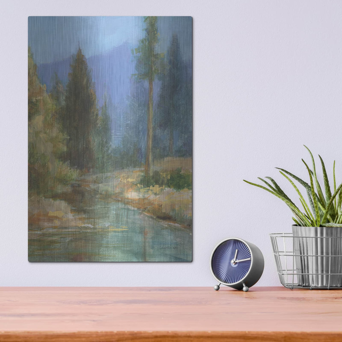 'Western Pines' by Danhui Nai – Metal Wall Art, 12x16 room view