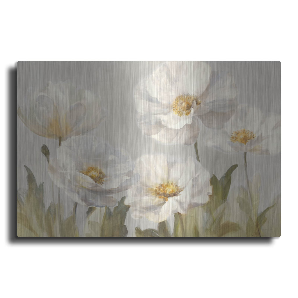 'White Anemones' by Danhui Nai – Metal Wall Art