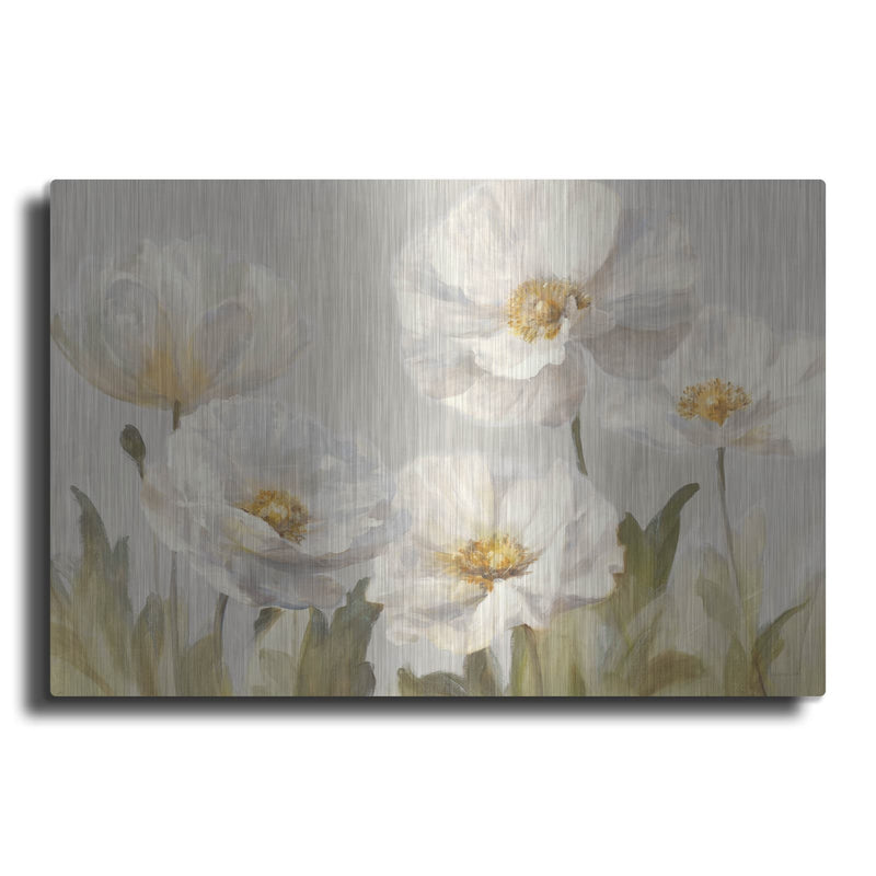 'White Anemones' by Danhui Nai – Metal Wall Art