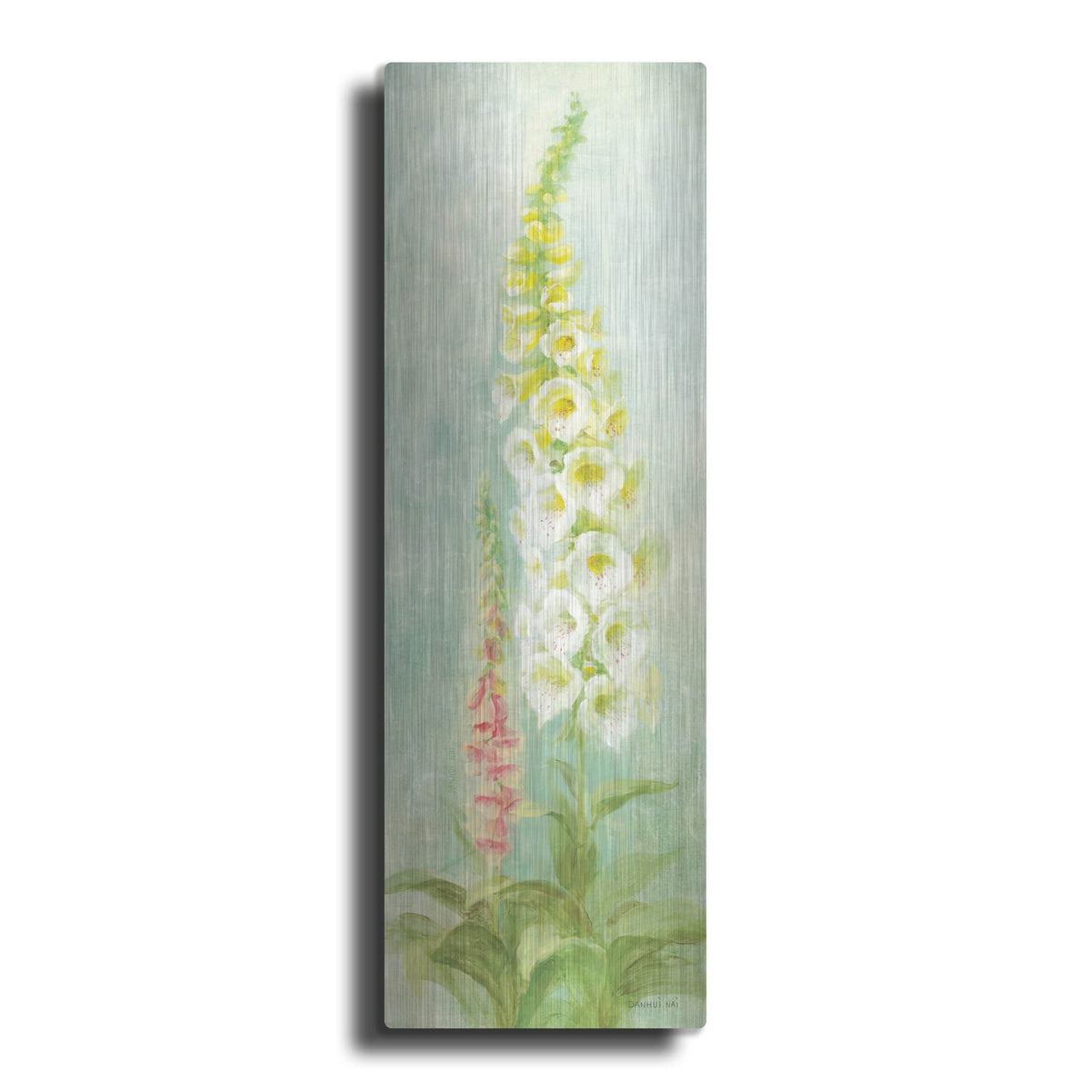 'White Foxgloves' by Danhui Nai – Metal Wall Art