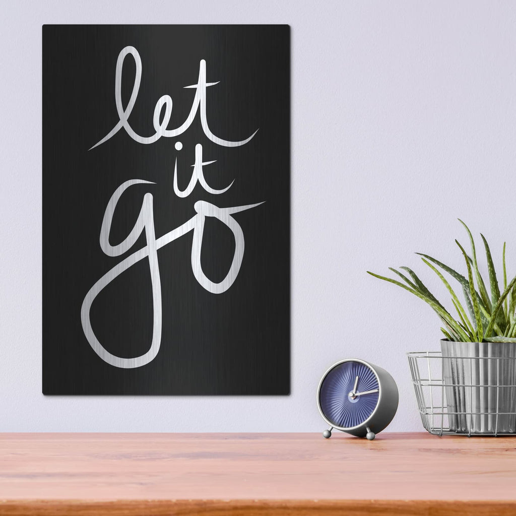 'Let It Go' by Linda Woods – Metal Wall Art, 12x16 room view