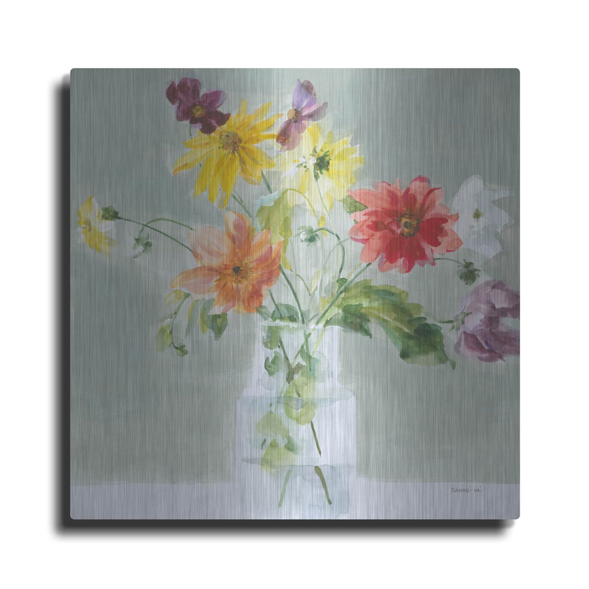 'Wild About Wildflowers' by Danhui Nai – Metal Wall Art