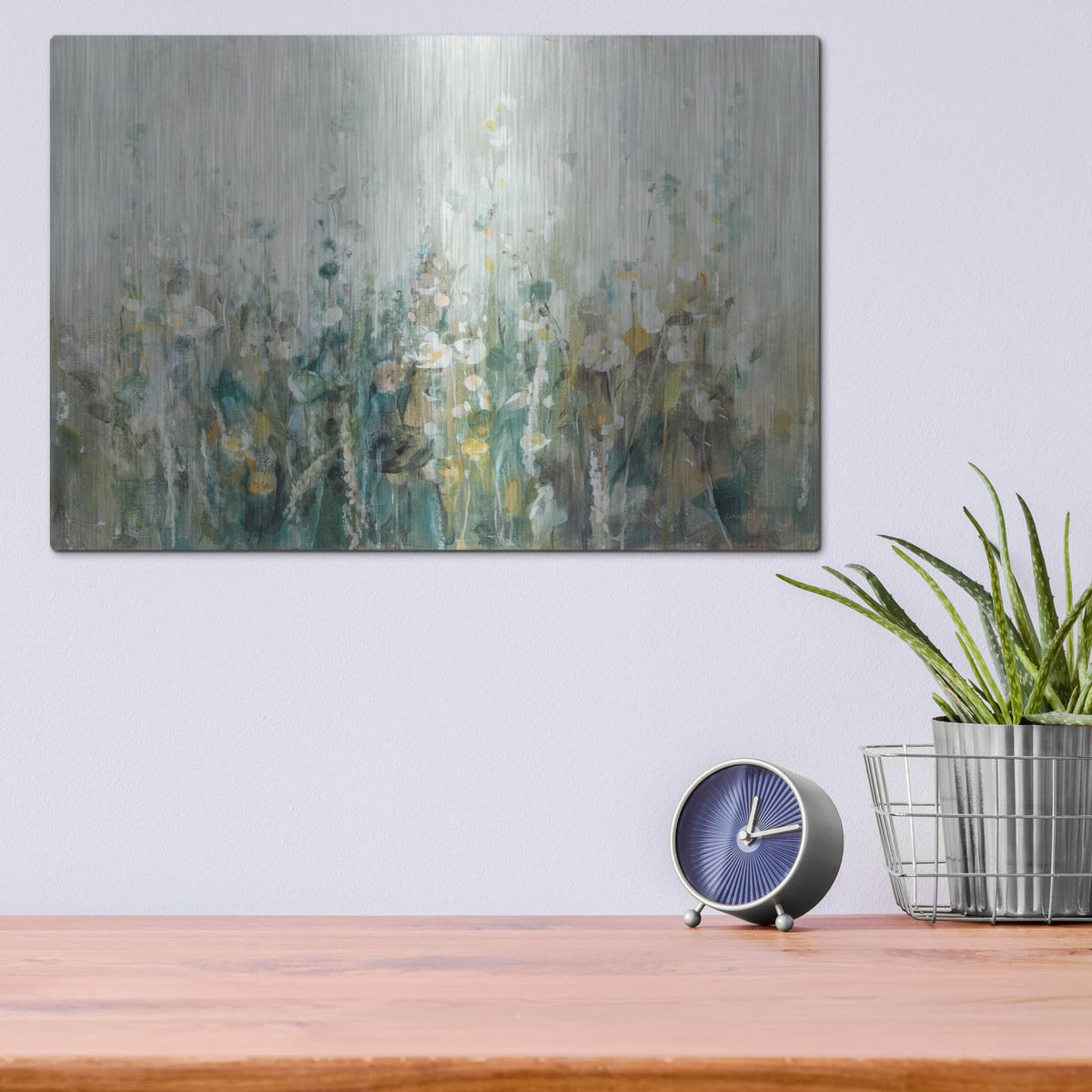 'Wildflower Field' by Danhui Nai – Metal Wall Art, 16x12 room view