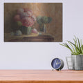 'Winter Hydrangea' by Danhui Nai – Metal Wall Art, 16x12 room view