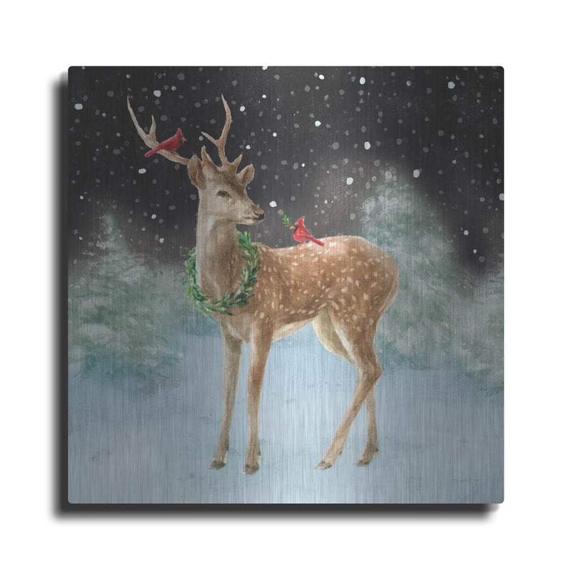 'Woodland Celebration 3 Black' by Danhui Nai – Metal Wall Art
