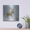 'Woodland Holidays 1 Deer' by Danhui Nai – Metal Wall Art, 12x12 room view