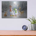 'Woodland Snowmen' by Danhui Nai – Metal Wall Art, 16x12 room view