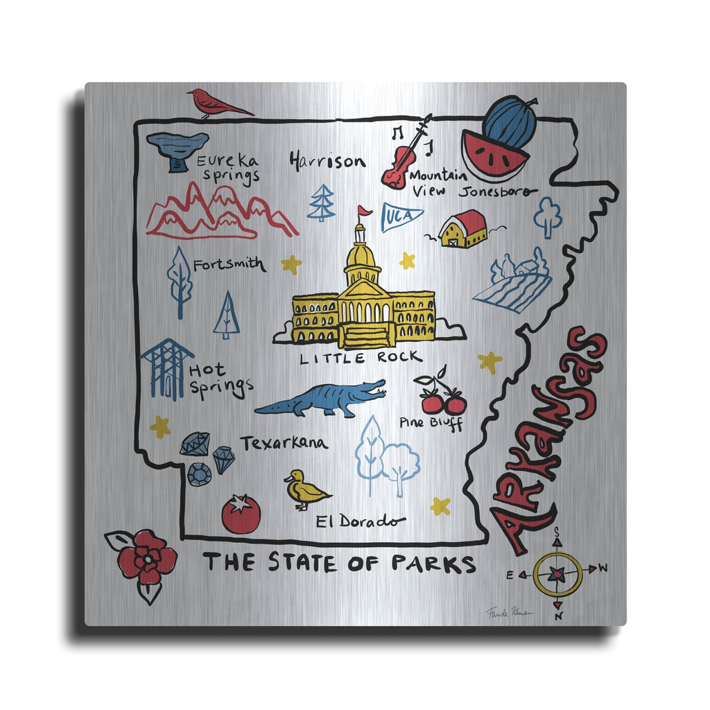 'Arkansas' by Farida Zaman – Metal Wall Art