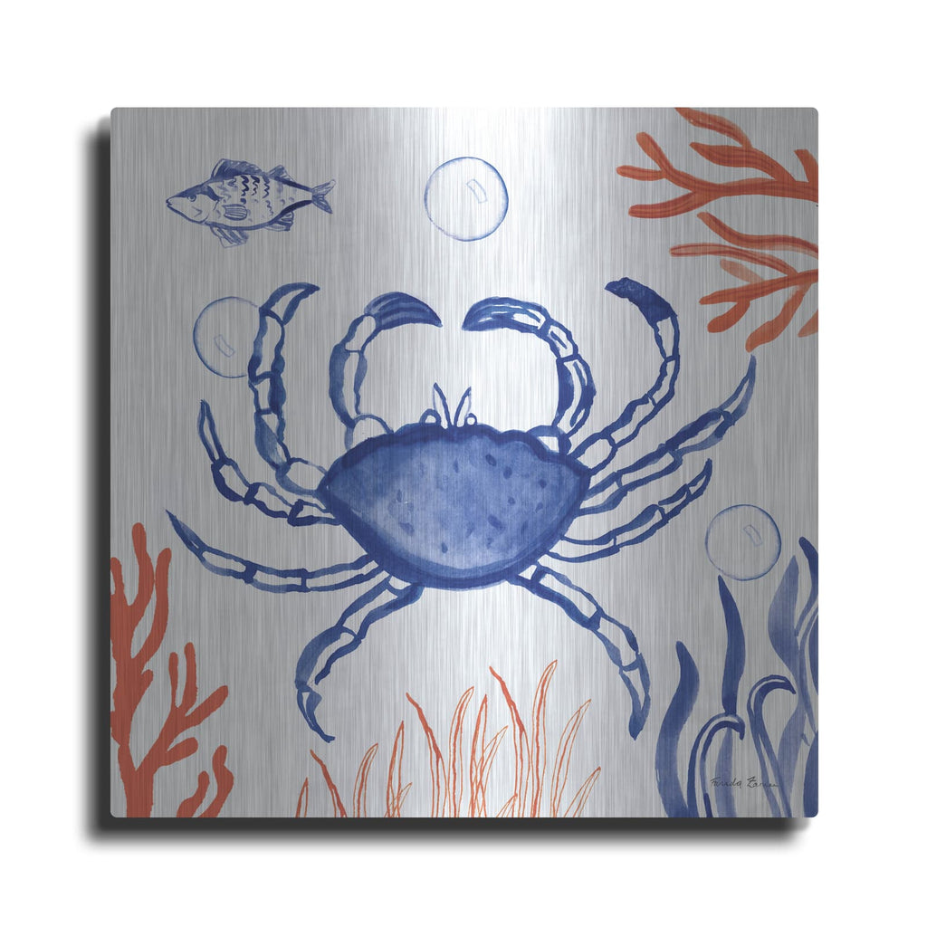 'Coastal Jewels 5' by Farida Zaman – Metal Wall Art