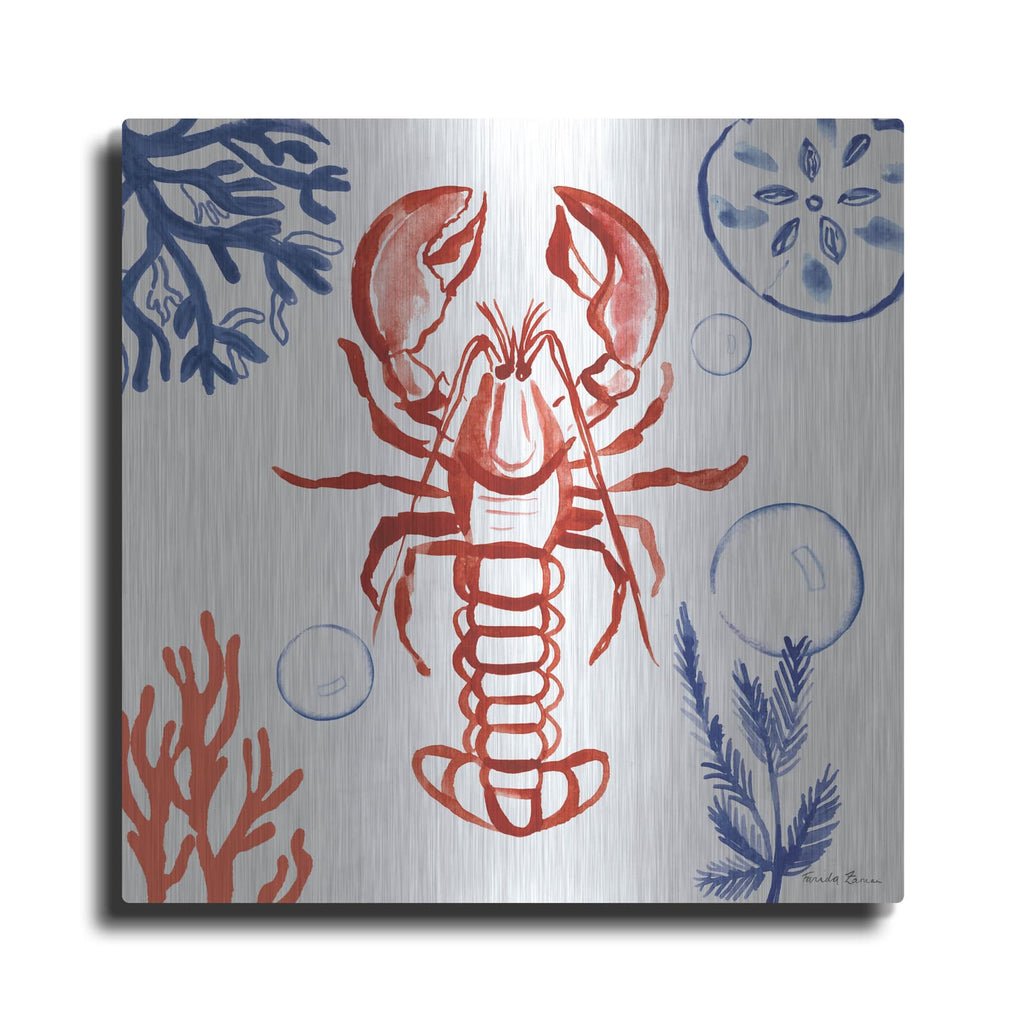 'Coastal Jewels 6' by Farida Zaman – Metal Wall Art