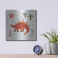 'Dino Fun 2' by Farida Zaman – Metal Wall Art, 12x12 room view