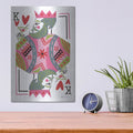 'King Of Hearts' by Farida Zaman – Metal Wall Art, 12x16 room view