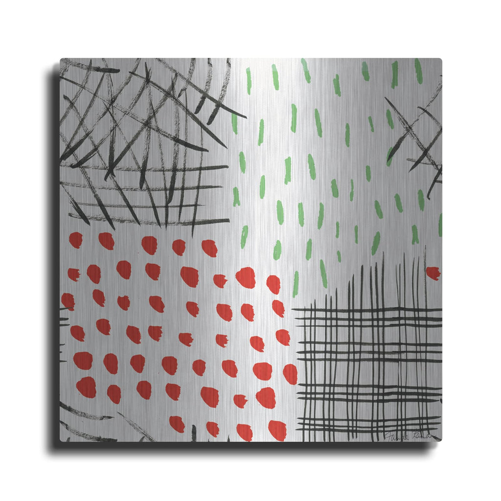 'Neighborhood Holiday Pattern 2' by Farida Zaman – Metal Wall Art