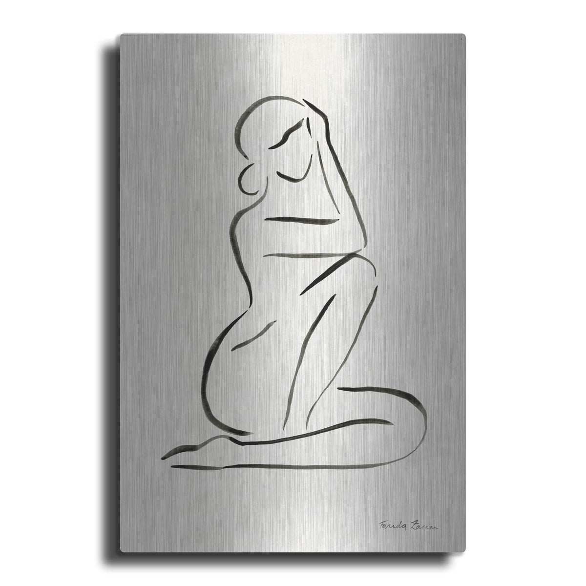 'Nude 1' by Farida Zaman – Metal Wall Art