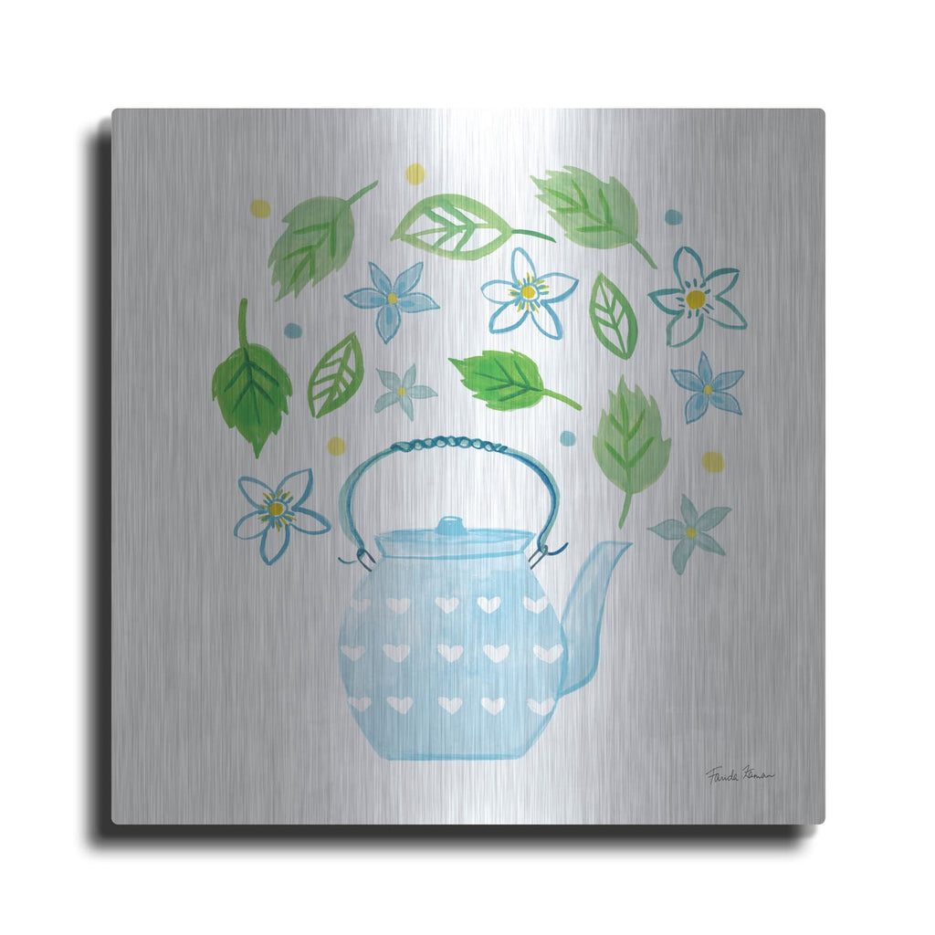 'Organic Tea 3' by Farida Zaman – Metal Wall Art