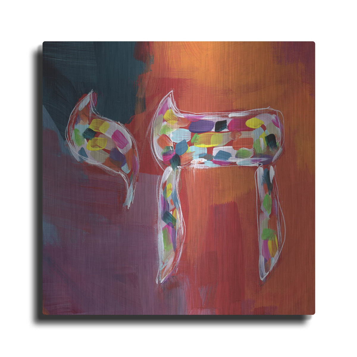 'Chai of Colors' by Linda Woods – Metal Wall Art