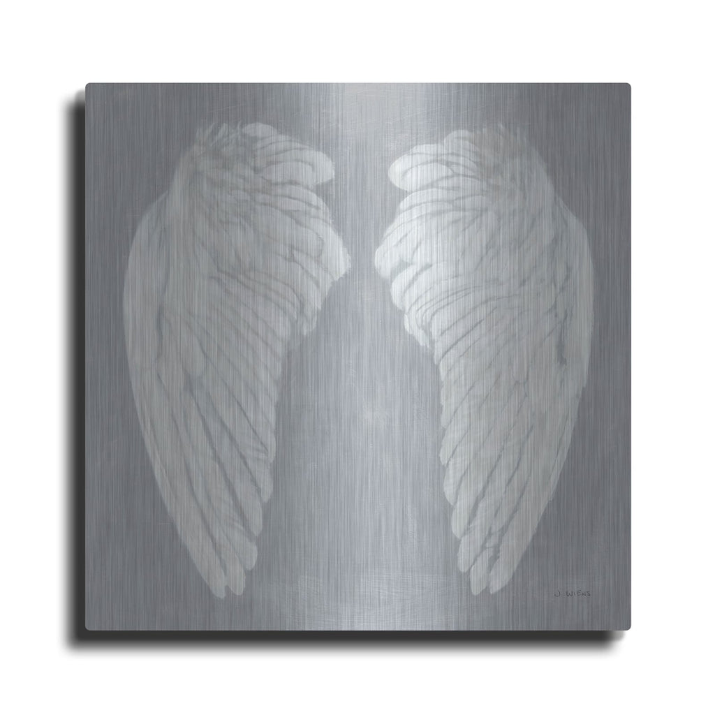 'Wings 1 On Gray Flipped' by James Wiens – Metal Wall Art