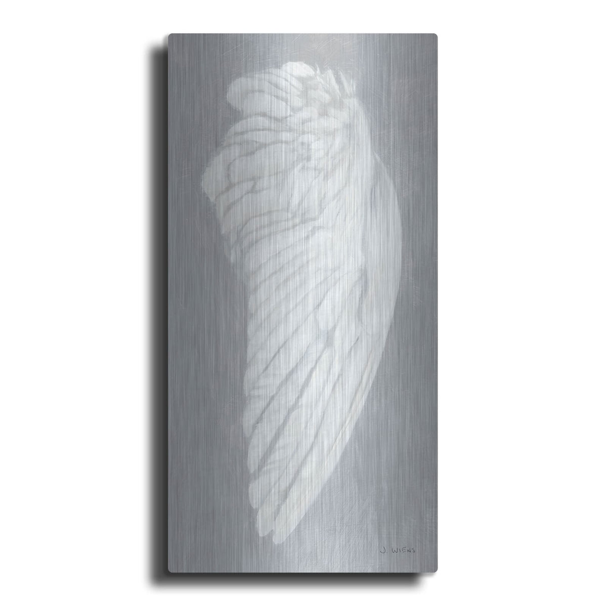 'Wings 3 On Gray Flipped' by James Wiens – Metal Wall Art