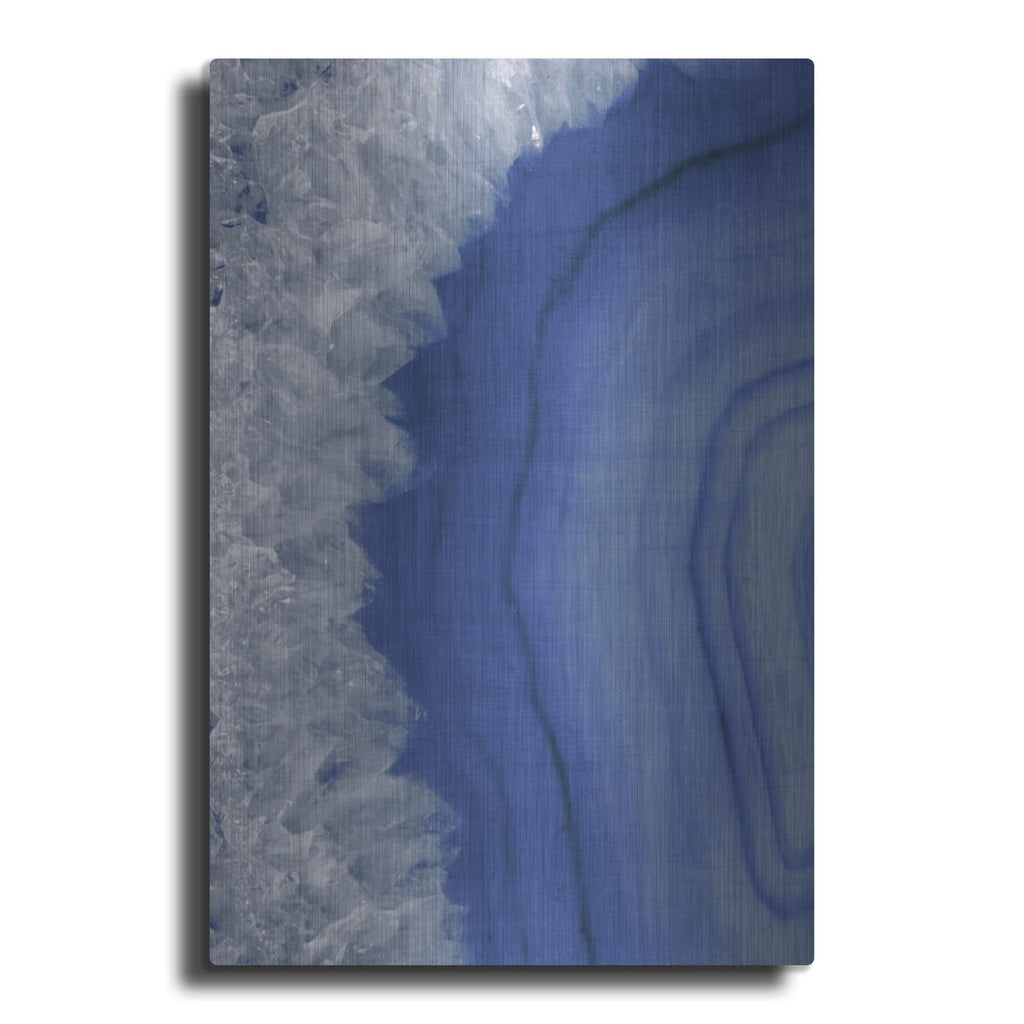'Agate Geode 1 Navy' by Wild Apple Portfolio – Metal Wall Art