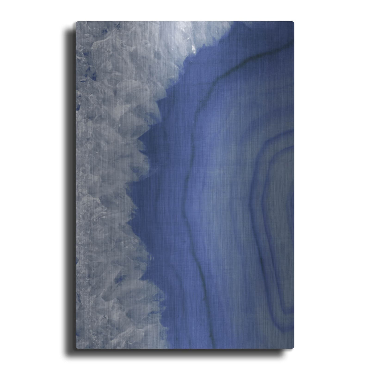 'Agate Geode 1 Navy' by Wild Apple Portfolio – Metal Wall Art