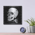 'Arsenic And Old Lace Bw No Words 3' by Wild Apple Portfolio – Metal Wall Art, 12x12 room view