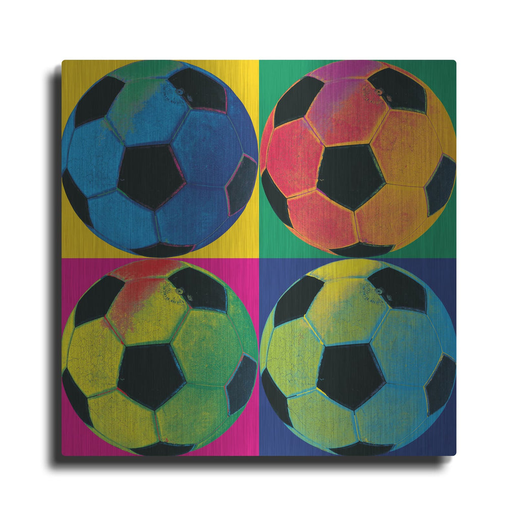 'Ball Four Soccer C' by Wild Apple Portfolio – Metal Wall Art