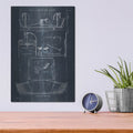 'Boat Launching Blueprint 1' by Wild Apple Portfolio – Metal Wall Art, 12x16 room view
