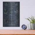 'Boat Launching Blueprint 2' by Wild Apple Portfolio – Metal Wall Art, 12x16 room view
