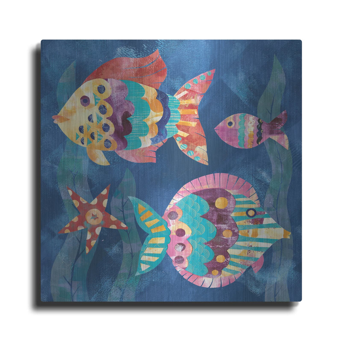 'Boho Reef Fish 2' by Wild Apple Portfolio – Metal Wall Art