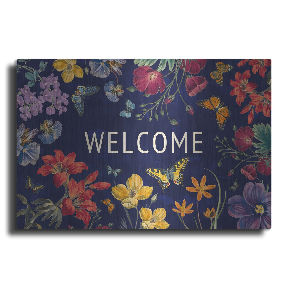 'Butterfly Garden 5 Dark' by Wild Apple Portfolio – Metal Wall Art