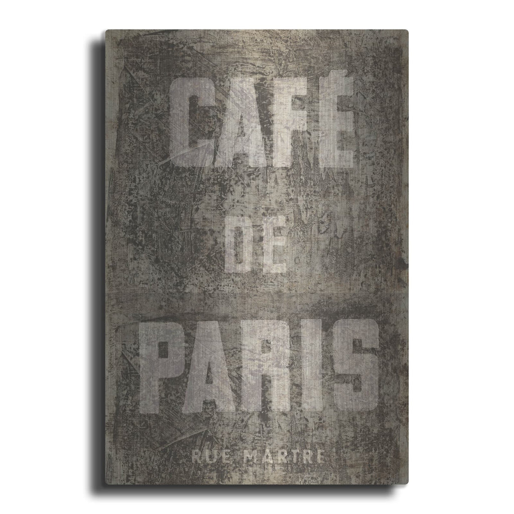 'Cafe De Paris' by Wild Apple Portfolio – Metal Wall Art