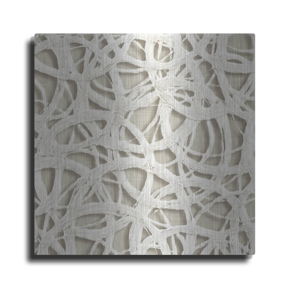 'Endless Circles Front Linen' by Wild Apple Portfolio – Metal Wall Art