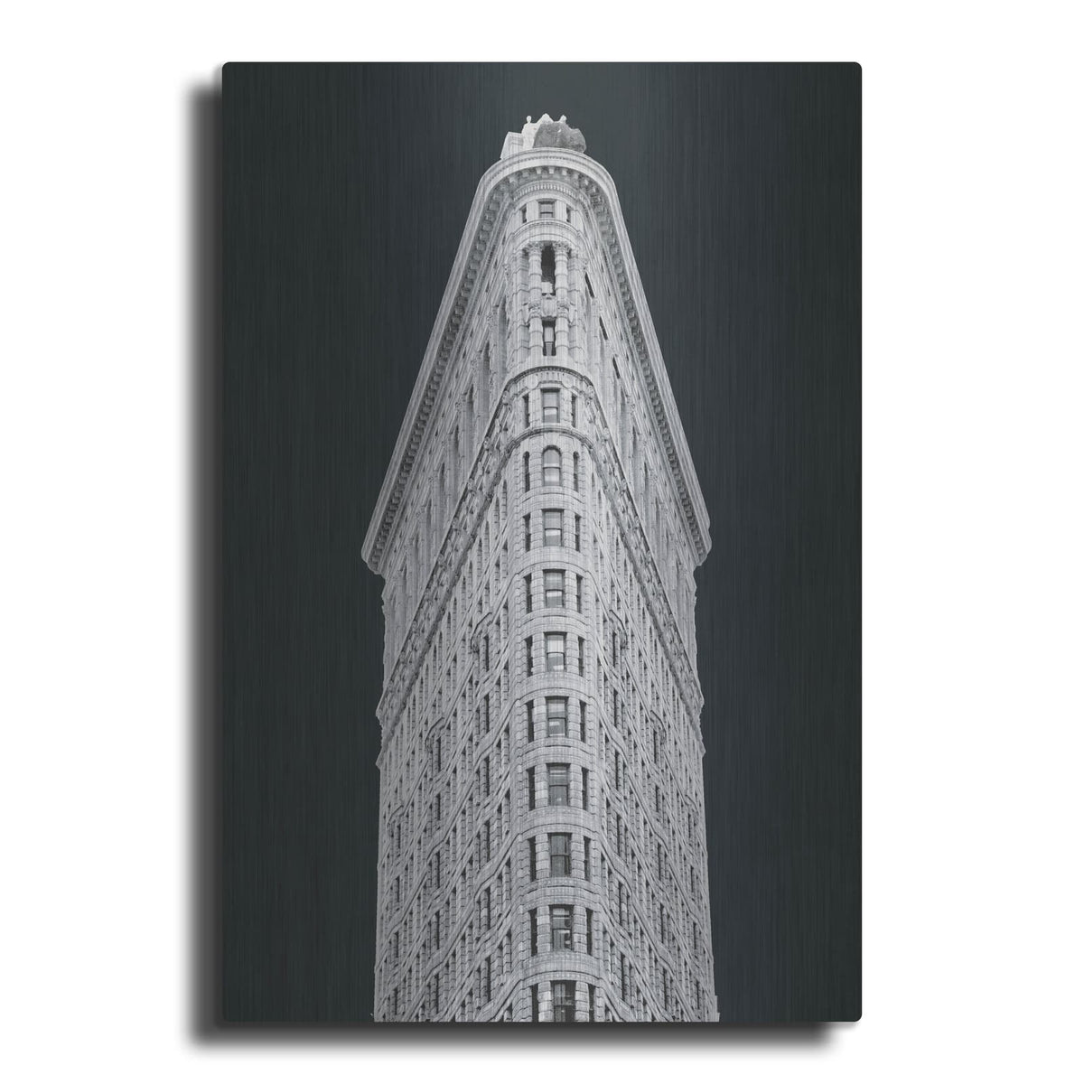 'Flatiron Building On Black' by Wild Apple Portfolio – Metal Wall Art