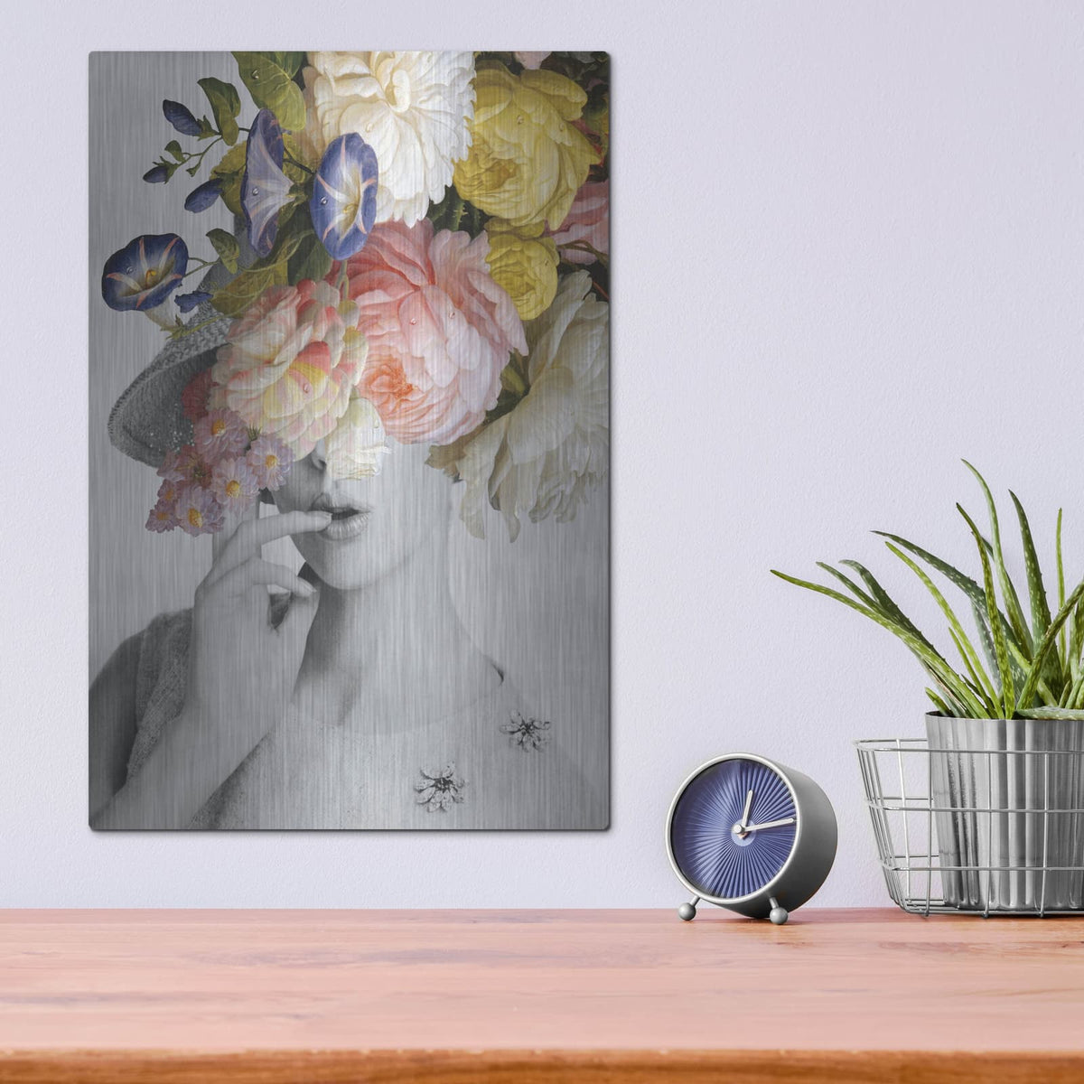 'Garden Party 1 C' by Wild Apple Portfolio – Metal Wall Art, 12x16 room view