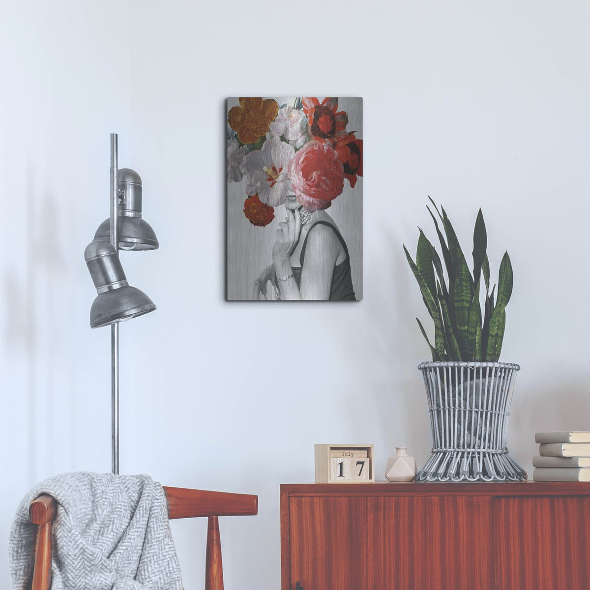 'Garden Party 2 C' by Wild Apple Portfolio – Metal Wall Art, 16x24 room view