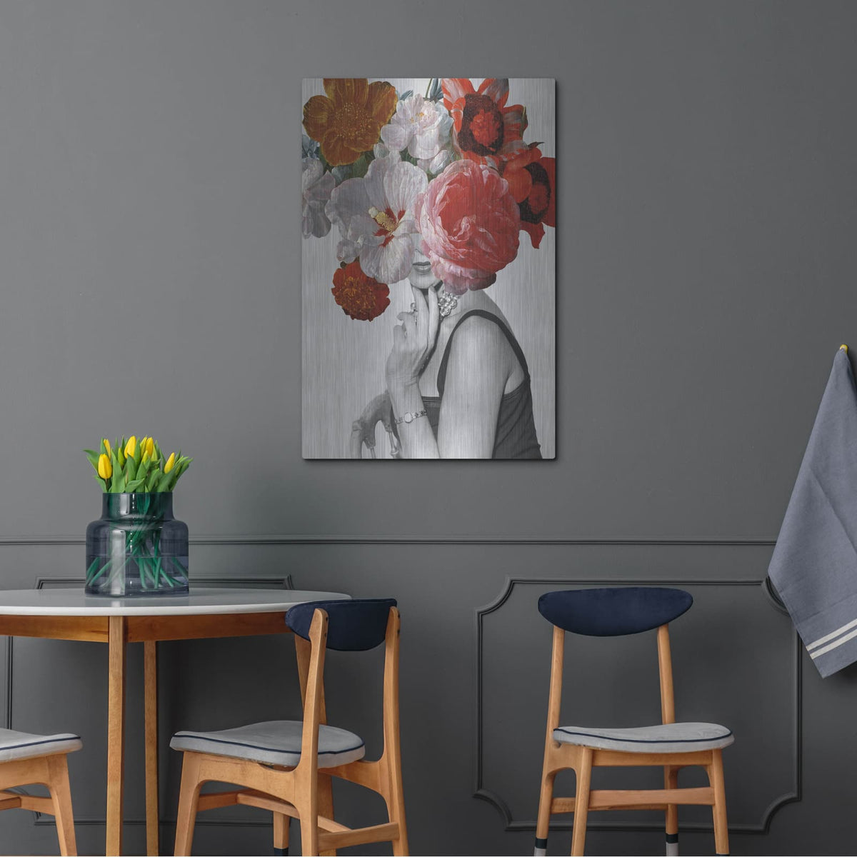 'Garden Party 2 C' by Wild Apple Portfolio – Metal Wall Art, 24x36 room view