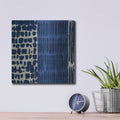 'Indigo Batik 1' by Wild Apple Portfolio – Metal Wall Art, 12x12 room view