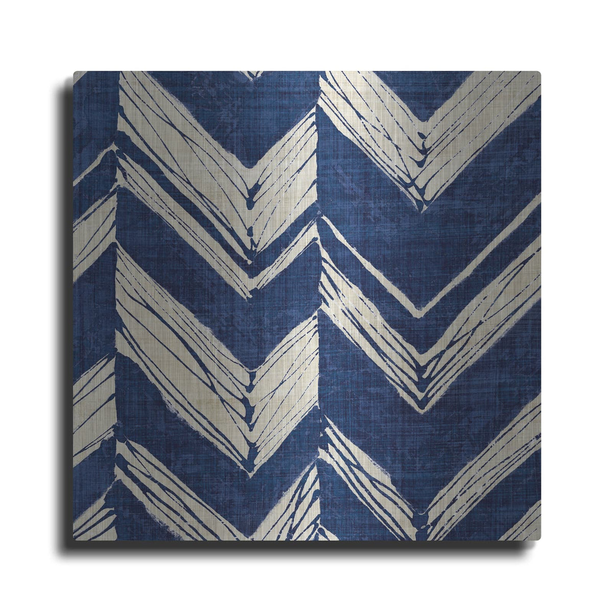 'Indigo Batik 2' by Wild Apple Portfolio – Metal Wall Art