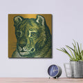'Jungle Flair 4' by Wild Apple Portfolio – Metal Wall Art, 12x12 room view