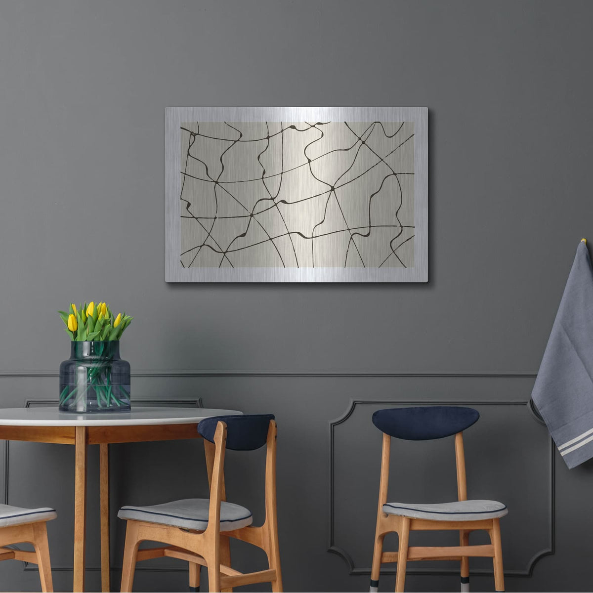 'Map To Nowhere' by Wild Apple Portfolio – Metal Wall Art, 36x24 room view