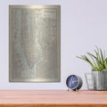 'New York City Map' by Wild Apple Portfolio – Metal Wall Art, 12x16 room view